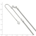 thumbnail image 2 of FJC Finejewelers Sterling Silver Adjustable Spiga Chain Necklace, 2 of 3