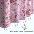 thumbnail image 6 of Pioneer Flower Floral Print Pattern Shower Curtain 72"x84" ,Bathroom Decorative Shower Curtains Set with 12 Hooks,Modern Waterproof Washable Shower Curtain, 6 of 6