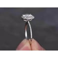 thumbnail image 5 of 1.50 Carat Halo Moissanite and Diamond Engagement Ring in 10k White Gold, 5 of 5