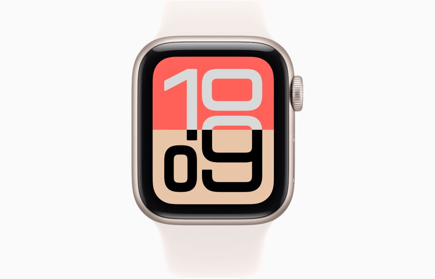 Apple Watch SE 3 - GPS - 44MM Starlight Aluminum Case with Light Blush Sport Band - M/L