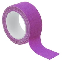 Uxcell 1 inch x 16.5 feet Neon Gaffer Cloth Tape, 1 Roll Fluorescent Adhesive Tape Black Light Glow Tape, Purple