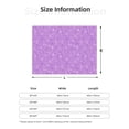 thumbnail image 5 of Honeii Lilac Glittering print throw blanket, crafted from cozy cotton flannel, offers versatile home decor as a bedding suitable for all seasons.-60"x50", 5 of 6