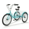 thumbnail image 3 of FICISOG Adult Tricycles for Women, 20 Inch 7 Speed 7 Wheel Bike for Adult w/Large Basket, Double-Wall Wheel Rims, Cruiser Trike for Seniors Shopping Picnic, 3 of 9