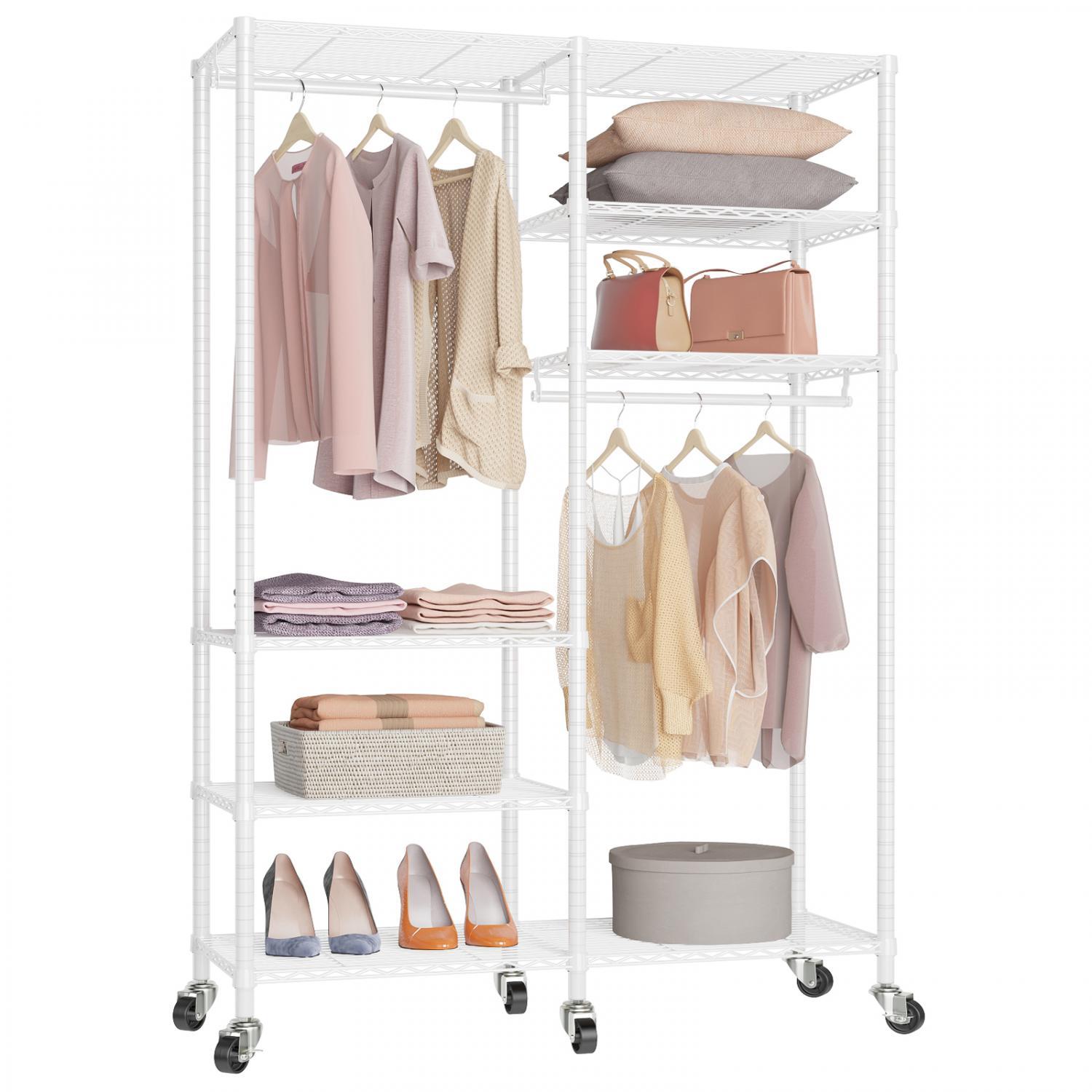 VIPEK V14i Portable Closets Adjustable Rolling Clothes Garment Rack