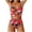 Red-B, variant on Tqyyweavej Women's One Piece Swimsuit Spaghetti Strap Cutout Color Block Beach Swimwear V Neck Sleeveless Ring Linked Monokini Bathing Suits