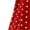 Red, variant on Plus Size Polka Dot Dress V Neck A Line Midi Dress High Waist Flutter Sleeve Casual Vacation Wear