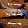 thumbnail image 5 of 90 Degree V Groove and Round Nose Router Bit Set, 1/4 Inch Shank Signmaking Router Bits, 3D CNC Lettering & Engraving Router Bit Kit, 5 of 6
