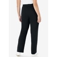 thumbnail image 3 of Woman Within Plus Size Petite Sport Knit Straight-Leg Pull-On Pants, 3 of 6