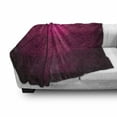 thumbnail image 3 of Magenta Soft Flannel Fleece Throw Blanket, Ornamental Vintage Feminine Rectangular Forms Background Damask Dated Design, Cozy Plush for Indoor and Outdoor Use, 50" x 60", Maroon Fuchsia, by Ambesonne, 3 of 6