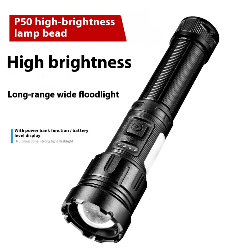 High Lumens Flashlight 7 Light Modes Magnetic Base USB Rechargeable For Outdoor Activity Night Activity