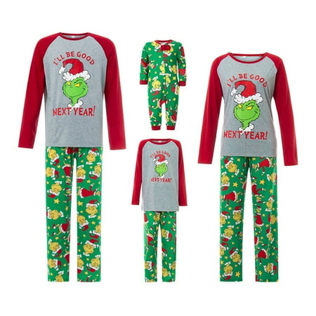 

Pudcoco Xmas Pajamas for Family Matching Christmas Pjs for Mom Dad Kids Baby Loungewear