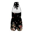 thumbnail image 5 of Rompers for Women Casual Halter Neck Backless Summer Boho Floral Printed Shorts Jumpsuits Sexy Beach Dressy 2026 XL, 5 of 7
