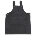 thumbnail image 2 of Delantal ajustable duradero práctico negro con correa ajustable para hombres mujeres trabajadores jardineros ANGGREK Otros, 2 of 8
