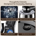 thumbnail image 3 of Stand Mixer, 5.3QT Tilt-Head Kitchen Mixer with Stainless Steel Bowl, 10 Speeds, Dough Hook, Beater & Whisk for Bread Dough, Cakes & Cookies, 3 of 9