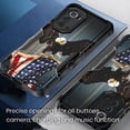 thumbnail image 2 of Cass Creations Case Compatible for Motorola Moto Edge 2022, Hybrid Shockproof Bumper Protective Phone Cover - American Bald Eagle Flying with Flag, 2 of 5