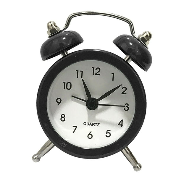 Reloj Despertador de 3 Pulgadas Reloj Despertador de Campana Doble de bajo Ruido con Retroiluminacion Suave Sunnimix Despertador de escritorio Walmart en linea