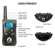 No Shock Dog Training Collar For 2 Dogs,Rechargeable&Waterproof Dog Vibration Collar,No Shock Dog Collar with Remote, Up to 1600Ft Remote Range Dog Bark Collar