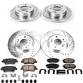thumbnail image 3 of PowerStop Front and Rear Z23 Evolution Sport Carbon-Fiber Ceramic Brake Pad and Drilled & Slotted Rotor Kit Fits: KIA Select Models K8012, 3 of 10