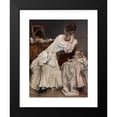 thumbnail image 2 of Alfred Stevens 12x14 Black Modern Framed Museum Art Print Titled - Memories and Regrets (C. 1874), 2 of 5