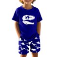 thumbnail image 3 of Hiijoy Toddler Boys Casual Outfits Dinosaur Print Short Sleeve T-Shirt Shorts Set, Sizes 4-5T, 3 of 3