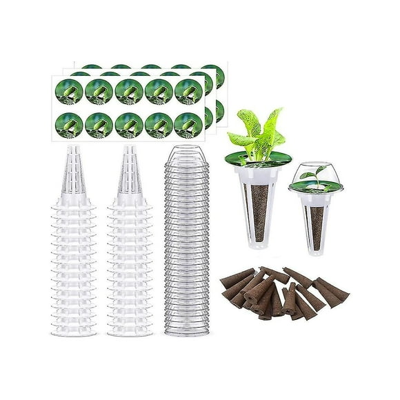 24pcs Seed Pod Kit For , Hydroponics Grow Anything Kit Garden Seed Starting System Indoor Hydroponi