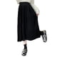 thumbnail image 4 of Txlixc Falda plisada de terciopelo para mujeres casual color sólido falda elástica de cintura a larga en otoño, adecuada para usar en la calle Txlixc moda, 4 of 9