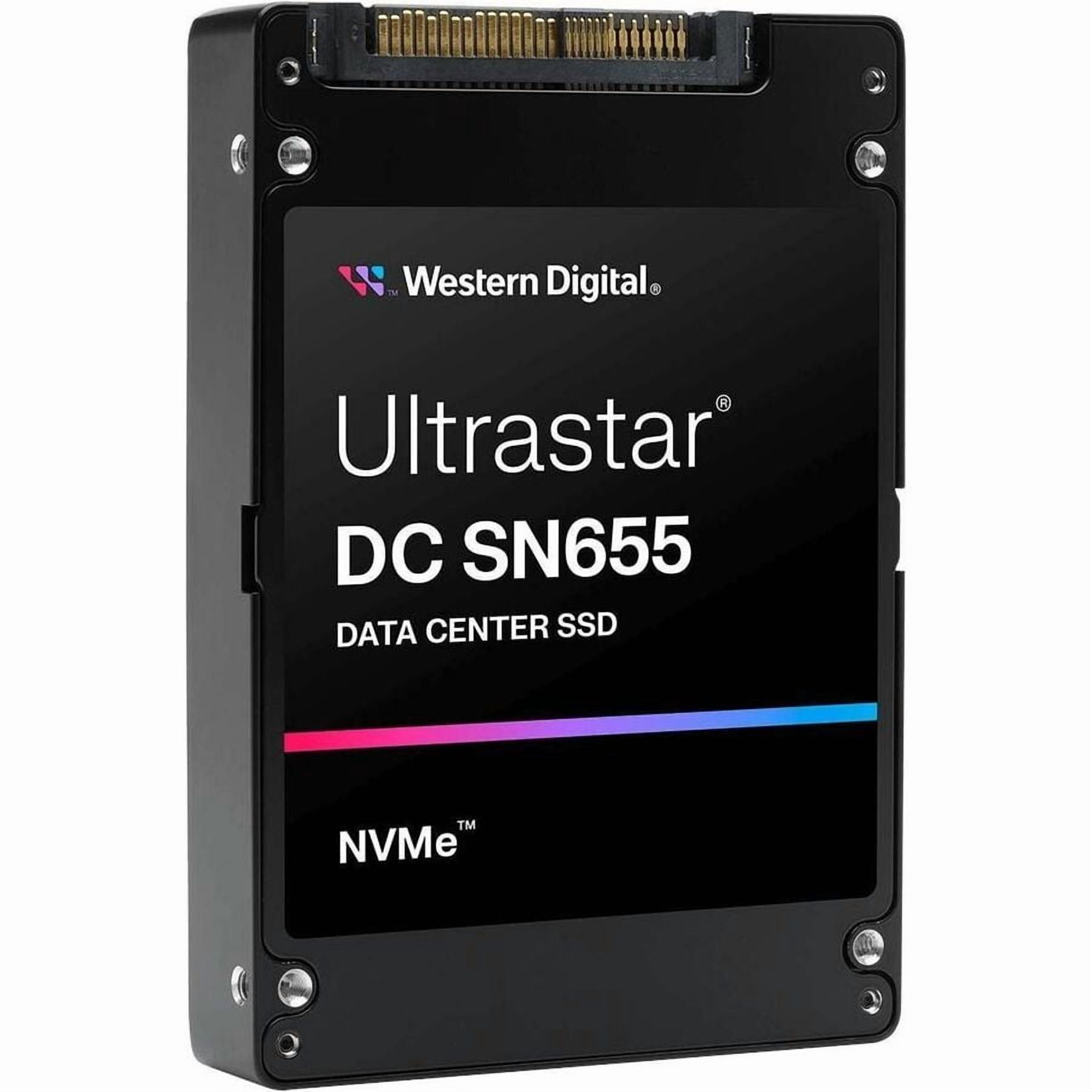 WD Ultrastar DC SN655 WUS5EA176ESP7E3 7.68 TB Solid State Drive, U.3 15 mm Internal, U.3 (PCI Express NVMe 4.0), Read Intensive