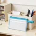 thumbnail image 5 of JZCHUNTOY A5 Document File Bag, Portable Waterproof File Folder Pouch, Zippered Closure Small Storage Bag for Office Receipts Tickets Notebooks Stationery Organization, 5 of 5