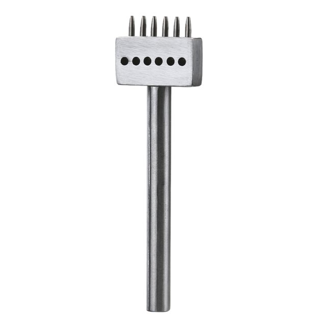 Cuadros Decorativos Agujero de espaciado de cuero de 4 mm 10 mm Agujero de fila redonda Juego de herramientas de corte de perforación 6 puntas JShteea Nuevos Originales
