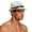 White-D, variant on Men Summer Straw Sun Hat, Wide Brim Outdoor UV Protection Fashion Casual Fedora Cap for Travel Beach Vacation Black-E Free Size