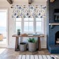 thumbnail image 6 of Summer Marine Life Window Valance for Kitchen, Watercolor Conch Starfish Ocean Shells Vintage Rod Pocket Short Curtain for Small Windows, Light Filtering Decorative Valance, 42 x 18 Inch, 6 of 9