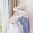 thumbnail image 2 of Zootealy Wall Mounted Clothes Hanger Rack Retractable Clothes Drying Rack Space-Saver Laundry Drying Rack,Collapsible for Laundry Balcony Mudroom Bedroom, 2 of 6