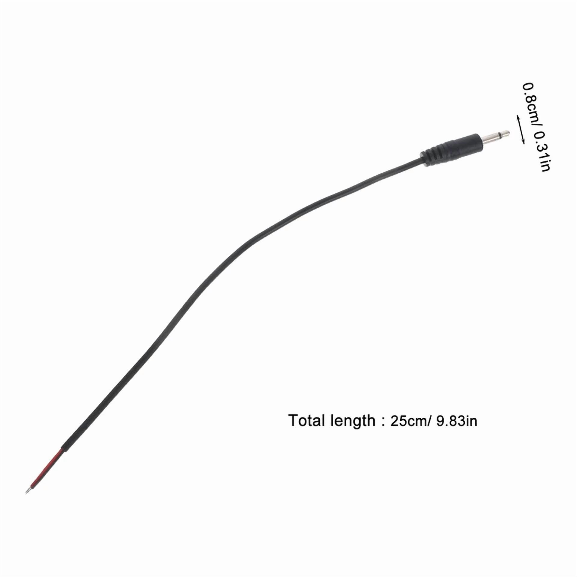 10 Pcs 3. 5Mm Plug Bare Wire Converter Mic Jack Speaker Audio Cable