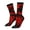 2 Black-1, variant on The Red Head Skull Pattern Sport Socks for Women and Men Crew Socks Sporty Calf Socks Casual Socks