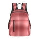 thumbnail image 1 of Balery Red Checkboard Mochila Ligera para Hombres y Mujeres – Resistente y Impermeable, Ideal para la Escuela, el Trabajo, los Viajes y el Uso Diario, 1 of 7