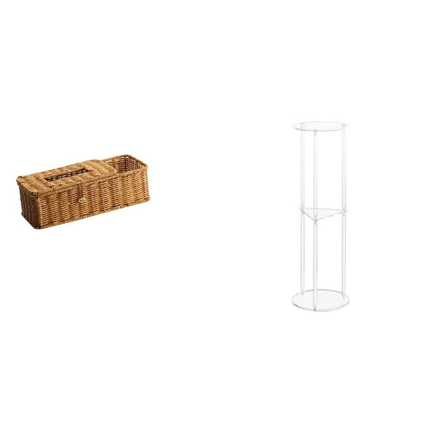 Estuche para pañuelos de escritorio,Caja de pañuelos faciales de papel retro de madera,Tapa para caja de pañuelos,porta servilletas de papel facial,Mesa auxiliar redonda,Mesa auxiliar