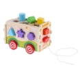 thumbnail image 1 of STARTIST Kids Wooden Bus Shape Sorter Blocks Early Educational Toy For Child Gift, 1 of 9