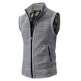 thumbnail image 2 of Kcodviy Mens Autumn And Winter Printed Pocket Knitted Wool Cardigan Vest Sweater Vest Turtleneck Sweaters For Men Summer Sweaters For Men Cardigan Sweater Crop Sweater For Men Long Sweater Dress For M, 2 of 9