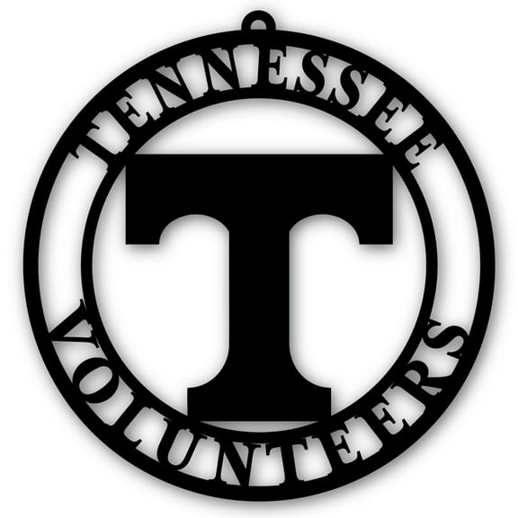 Black Tennessee Volunteers 16'' Team Logo Cutout