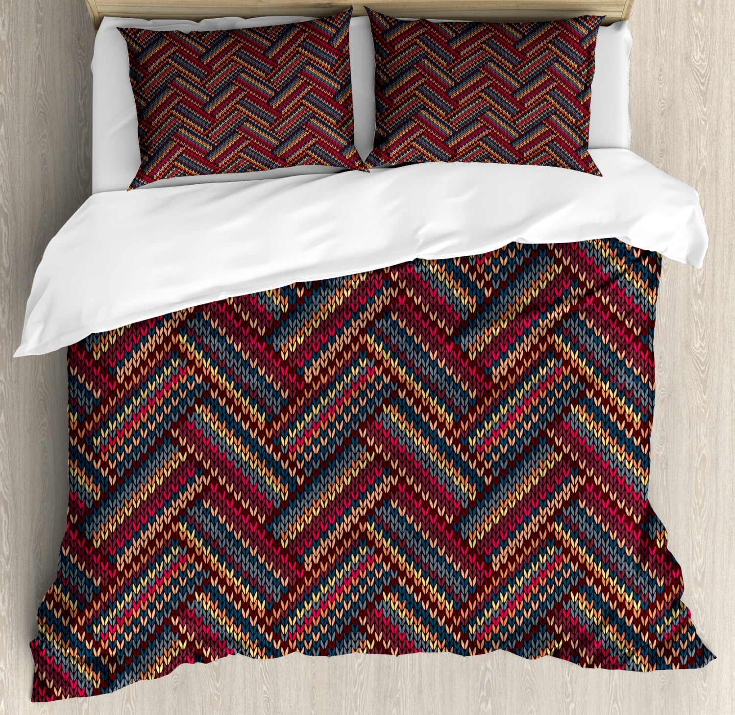 Brown Duvet Cover Set Queen Size 