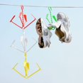 thumbnail image 2 of Novelty Foldable Plastic Hanging Shoe Drying Rack Frame Shoes Hanger (Random Color), 2 of 6