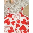 thumbnail image 4 of Suealasg Kids Girl Valentine’s Day 2Pcs Outfits Clothes 4T 5T 6T 7T Little Girls Summer Clothing Heart Print Camisole with Shorts, 4 of 8