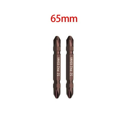 

Leke 2PCS 65mm 100mm 150mm PH2 Magnetic Double Head Electric Screwdriver Bit Set