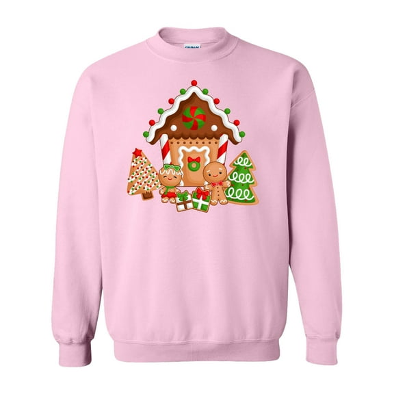 Inktastic Gingerbread House Christmas Adult Sweatshirt