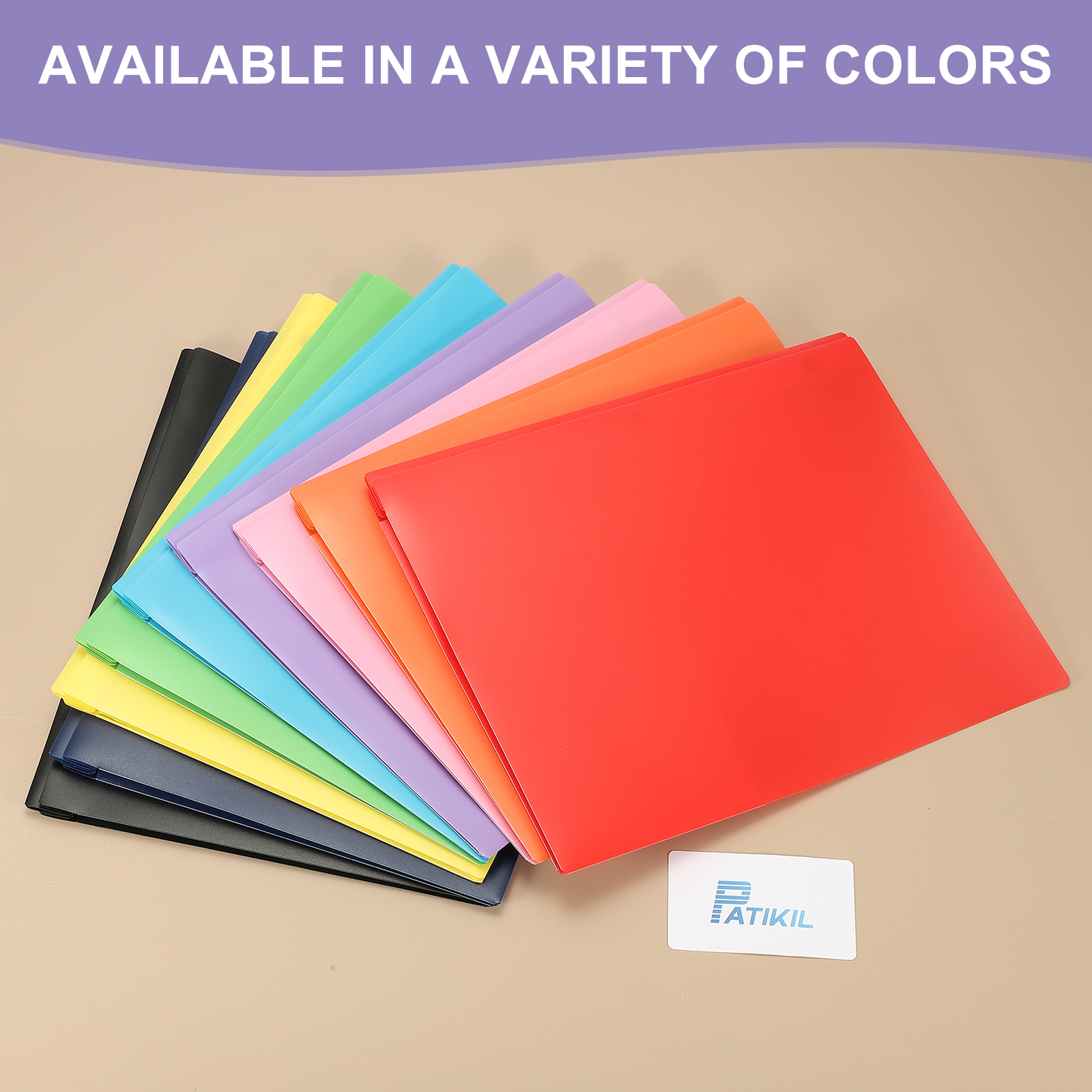 Uxcell Pocket Folders with Prongs, 24 Pcs Heavy Duty Plastic Paper Folders with 3 Fasteners Pocket Paper File Folders Fit Letter Size Paper for Resume Documents Files Letters, Orange