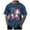Blue, variant on Caqnni Men's Crew Neck T Shirts, Men's Fashion Summer Crew Neck T-Shirt Printing Pattern Short Sleeve (Wine,3XL)