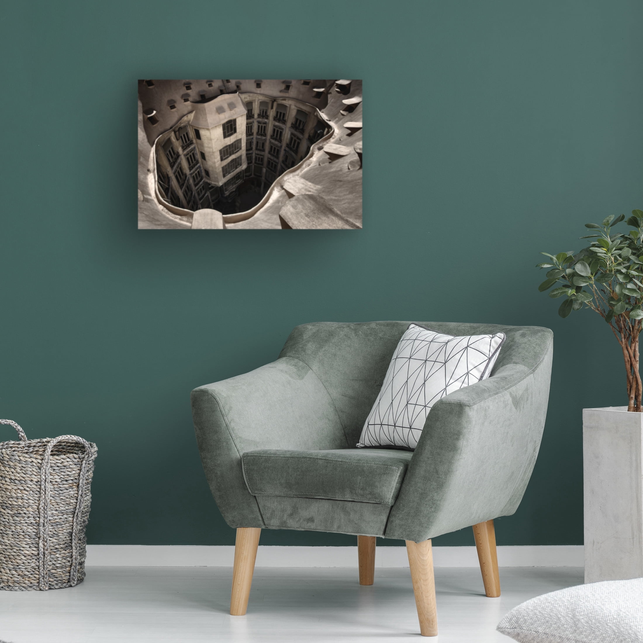 Canvas Wall Art - Gerard Jonkman 'Casa Mila' Wall Art for Living Room, Bedroom, or Office D?cor by Trademark Fine Art - 19 x 12 Inches
