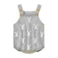 thumbnail image 2 of UACY Baby Girl Boy Knit Easter Bunny Romper Sleeveless Bodysuit Jumpsuit My 1st Easter Outfit Cute Spring Clothes, 2 of 9