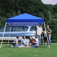 thumbnail image 3 of Canopy Tent, 10X10 FT Pop Up Canopy Outdoor Instant Tent Slant Legs with Carrying Bag, Portable Gazebo Shelter for Patio Deck Garden and Beach - 8X8 FT Canopy Cover, 3 of 7