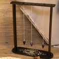 thumbnail image 3 of Wooden Pendulum Display Stand Witch Ornament Holder Stand Crystal Pendants Wood Pendulum Display Stand Witch Rock Stone Stand for Crystal, 3 of 11